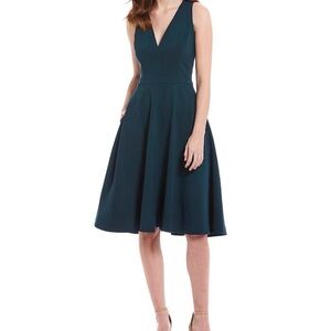 Dress the Population Deep Teal Midi Dress